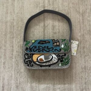 🩶💙💚 America & Beyond -Embroidered Shoulder Bag